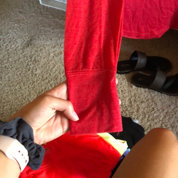 Pink geometric long sleeve from American eagle! - Picture 2 of 4